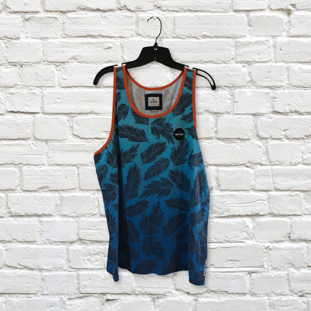 Rip Curl Palm Print Tank Top | Men’s Size M